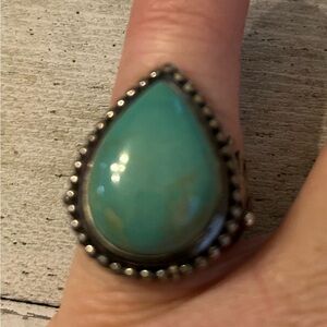 Turquoise Teardrop Ring
